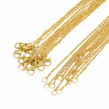 Cargar imagen en el visor de la galería, Cadena Básica Grosor #2 Acero Inoxidable,43 cm (10 Piezas)