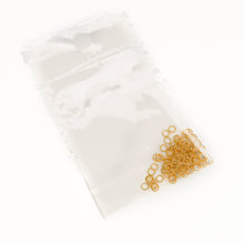 Cargar imagen en el visor de la galería, Argolla Chica Dorada de Acero Inoxidable (100 Piezas)