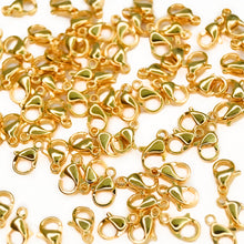 Cargar imagen en el visor de la galería, Broche Perico Dorado de Acero Inoxidable (10 Piezas)
