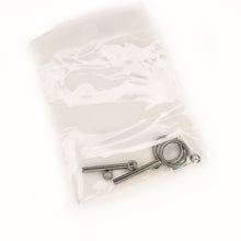 Cargar imagen en el visor de la galería, Broche Circulo y Barra Plateado de Acero Inoxidable (2 Pares)
