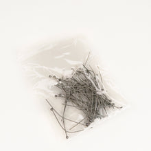 Cargar imagen en el visor de la galería, Barra Alfiler punta redonda Plateada de Acero Inoxidable (50 Piezas)
