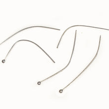 Cargar imagen en el visor de la galería, Barra Alfiler punta redonda Plateada de Acero Inoxidable (50 Piezas)
